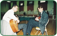Ivars Kupcis un Ritvars Rēpelis Linkolnā 1998. gadā